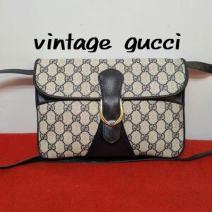 Excellent Condition    Rare Gucci 2way Shoulder Bag Clutch Bag Navy  From Japan