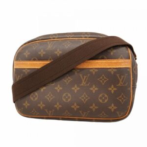 LOUIS VUITTON Reporter PM M45254 Monogram Shoulder Bag Brown