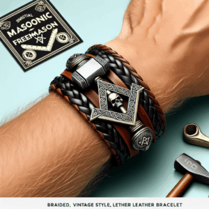 Bestyle Genuine Leather Braided Viking Bracelets for Men s, Vintage Thor’s Hammer/Skull/Masonic Freemason Wrap Cuff Wirstband Bracelets with Magnetic Closure Bestyle Genuine Leather Braided Viking Bracelets for Men s, Vintage Thor’s Hammer/Skull/Masonic Freemason Wrap Cuff Wirstband Bracelets with Magnetic Closure