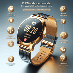 LIGE Smart Watch for Women Answer/Make Calls, 1.32″ AMOLED Display Montre Intelligente Femme with 100+ Sports Modes, Female Healths, Sleep Monitor, IP68 Waterproof Fitness Tracker for Android iOS Gold LIGE Smart Watch for Women Answer/Make Calls, 1.32″ AMOLED Display Montre Intelligente Femme with 100+ Sports Modes, Female Healths, Sleep Monitor, IP68 Waterproof Fitness Tracker for Android iOS Gold