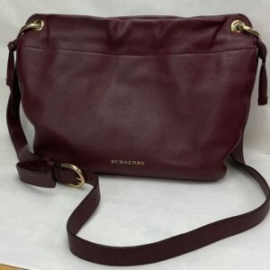 Women’s Burberry Oxblood Maroon Bingley Derby Leather Bag Purse – Made in Italy Women’s Burberry Oxblood Maroon Bingley Derby Leather Bag Purse – Made in Italy