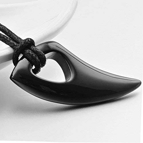 Mens Stainless Steel Wolf Tooth Pendant Necklace with Free Cable 22-26 Inches - Image 4