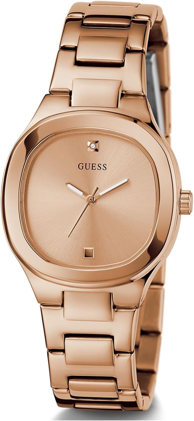 GUESS Ladies Stainless Steel Rose Gold Tone Bracelet Watch (Model: GW0615L3) - Image 5
