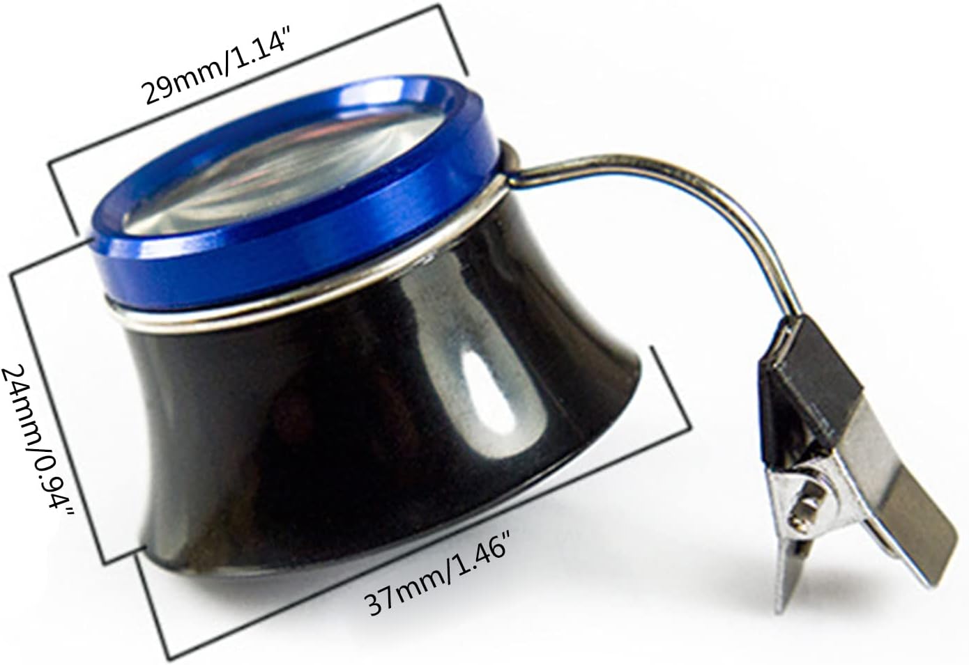 10X Magnifying Glass Clip On Magnifier for Watchmaker Jewelry Watch Repairing - Image 4