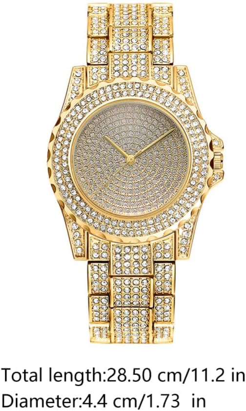 HEMOBLLO Stainless Steel Watch Womens Watches Luxury Ladies with Movement Crystal Rhinestone Diamond ES for Women Stainless Steel Wrist Dress Casual - Image 9