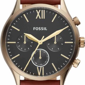 Fossil Fenmore Midsize Multifunction Brown Leather Watch BQ2404