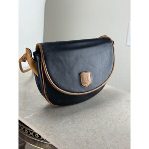 Vintage Celine Paris Crossbody Bag Black Leather Shoulder Handbag Designer Vintage Celine Paris Crossbody Bag Black Leather Shoulder Handbag Designer