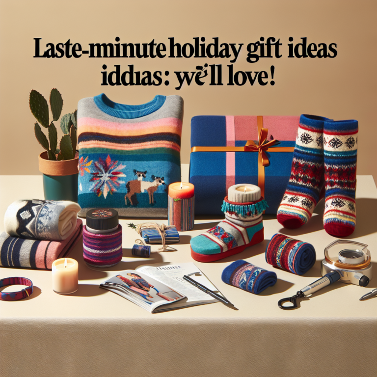 1. \\\”Last-Minute Holiday Gift Ideas You’ll Love!\\\”