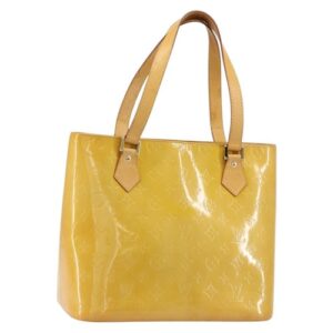 LOUIS VUITTON Monogram Vernis Houston Hand Bag Beige M91004 LV Auth BA8162 LOUIS VUITTON Monogram Vernis Houston Hand Bag Beige M91004 LV Auth BA8162