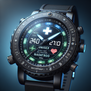 PROKING Waterproof Nurse Watch for Medical Professionals,Women Men, 24 Hour with Second Hand, Night Light, Military Time Easy to Read Dial, Soft and Breathable Silicone Band