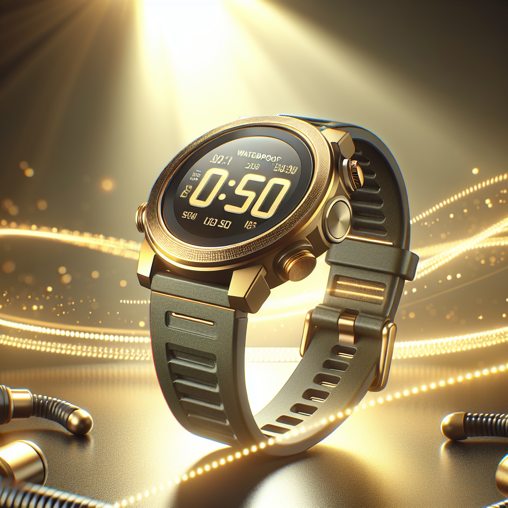 GOLDEN HOUR Ultra-Thin Minimalist Sports Waterproof Digital Watches Men with Wide-Angle Display Rubber Strap Wrist Watch for Men Women