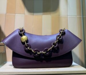 Loewe Mini Flamenco Knot Clutch, color Lavender,  Nappa Calfskin Leather.