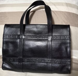 Givenchy Black  Leather Tote Bag – Pre-Owned