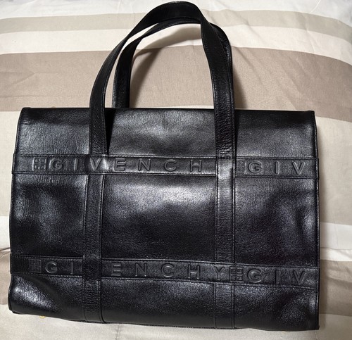 Givenchy Black  Leather Tote Bag – Pre-Owned
