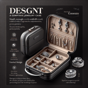 Mini Jewelry Travel Case,Small Travel Jewelry Organizer, Portable Jewelry Box Travel Mini Storage Organizer Portable Display Storage Box For Rings Earrings Necklaces Gifts (Black)