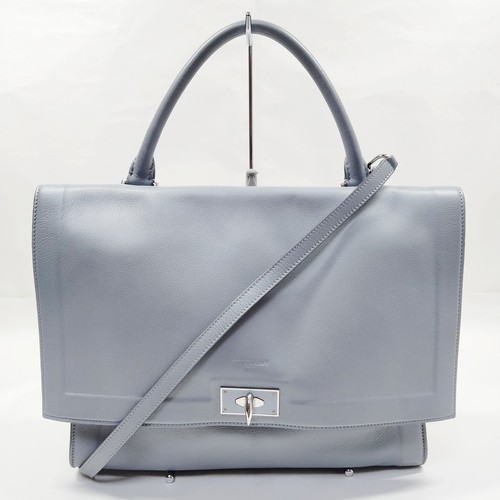 NO TARIFF Givenchy Hand Bag  Gray Leather 3978124