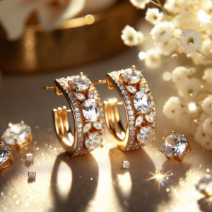 PAVOI 14K Gold Plated Cubic Zirconia Cuff Earrings Huggie Stud with Main Stone