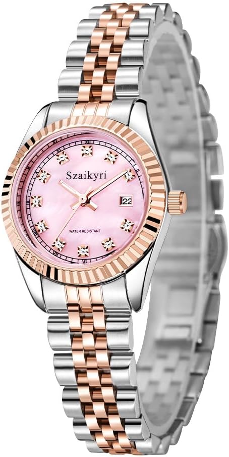 Classic Watch for Women with Solid Stainless Steel Band Ladies Dress Watch Womens Calendar Watch - Image 8