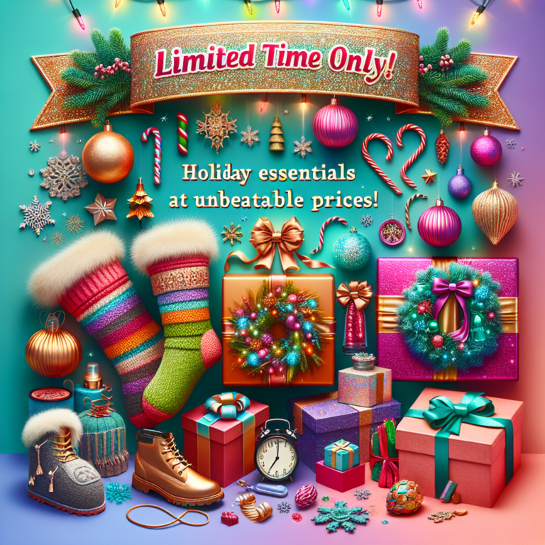 7. \\\\\\\”Limited Time Only: Holiday Essentials at Unbeatable Prices!\\\\\\\”