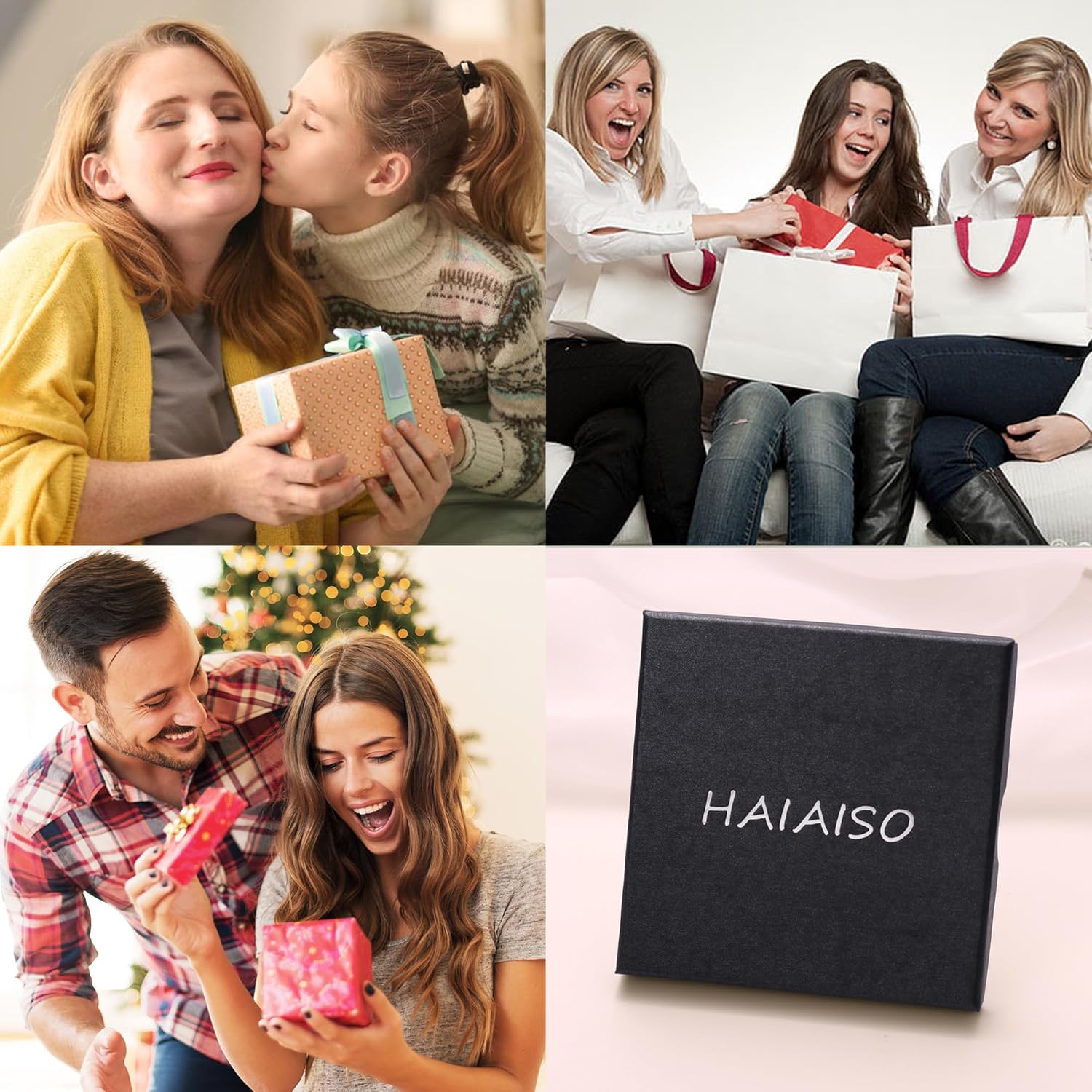 HAIAISO 6Pcs Long Necklaces for Women Tassel Pendant Necklace Circle Knot Bar Feather Leaf Sweater Necklace Statement Necklace for Women - Image 7