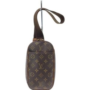 LOUIS VUITTON SHOULDER BAG LEATHER Brown MONOGRAM M51870 Used