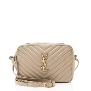 Saint Laurent Matelasse Calfskin Monogram Lou Camera Bag