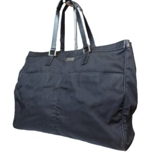 Gucci Tote Bag Leather Canvas GG Logo Plate 37x43x10 cm Large Capacity