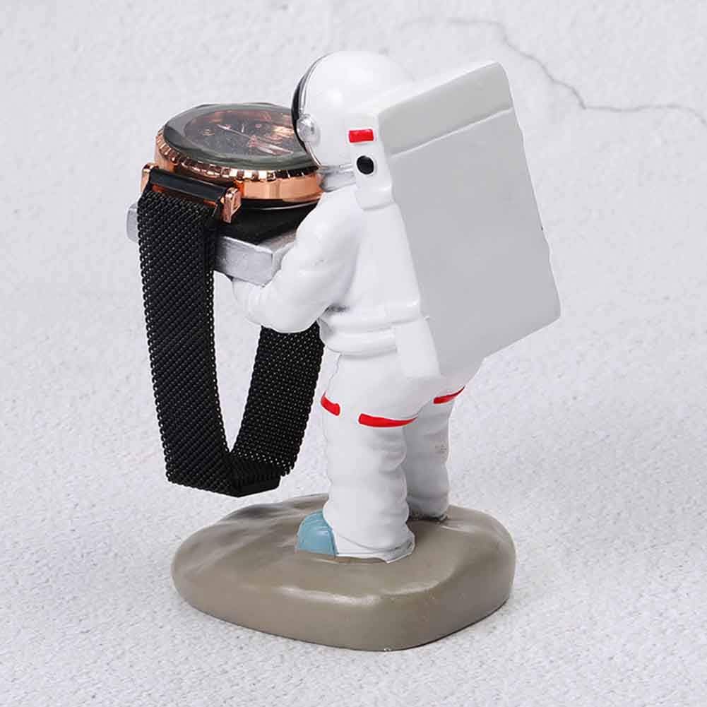 Pilarmuture Watch Display Stand Jewelry Organizer Astronaut Handmade Watch Holder Resin Figurine Jewelry Watch Storage Rack Eyeglass Holder for Office Home Decoration - Image 5