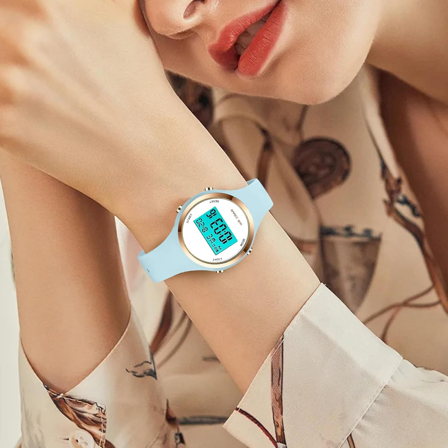 XCZAP Outdoor Sport Watches Alarm Clock 5Bar Waterproof LED Digital Watch - Image 5