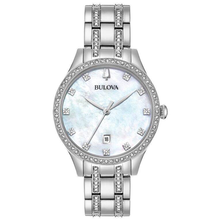 Review: Bulova Ladies’ Crystal SST Bracelet White Dial Quartz Watch…