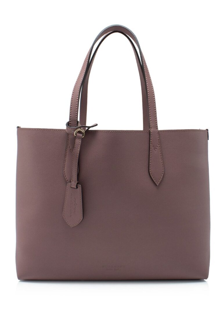 Review: Canterbury Leather Tote, Pale Orchid Burberry Leather Handbag