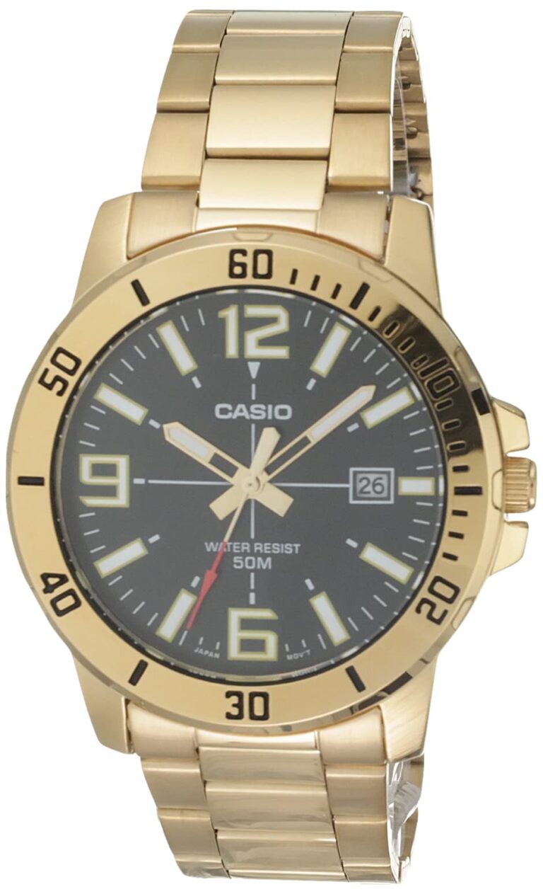 We Tested Casio Classic Gold-Tone Stainless Steel Band Date Indicator…