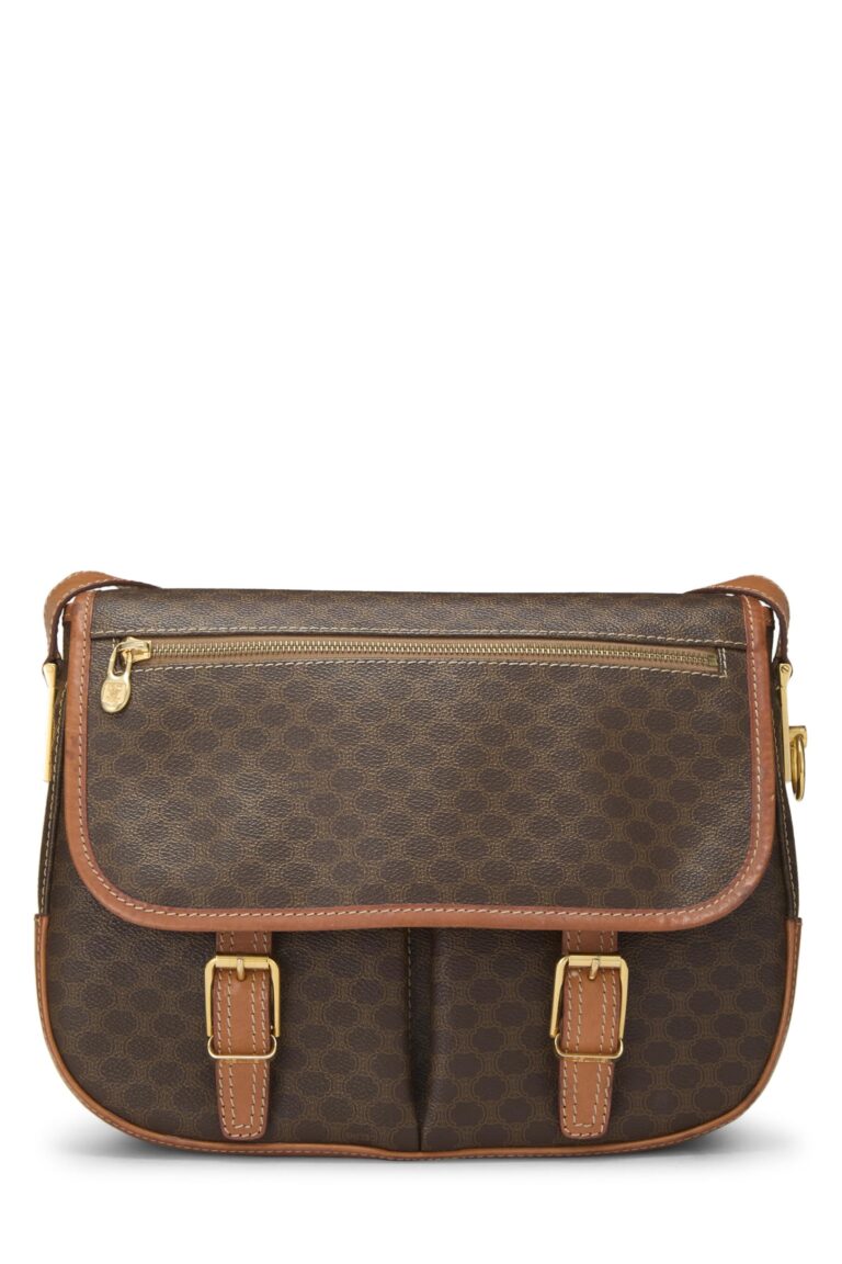 Review: CELINE Macadam Canvas Shoulder Bag PVC Brown