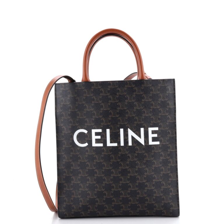 Review: CELINE Triomphe Tote Bag Eco Bag Novelty Color Green…