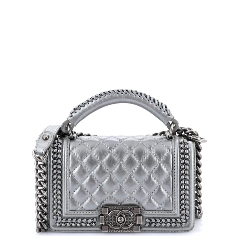Review: CHANEL Quilted CC GHW Shoulder Bag A50362 Calfskin Leather Gray