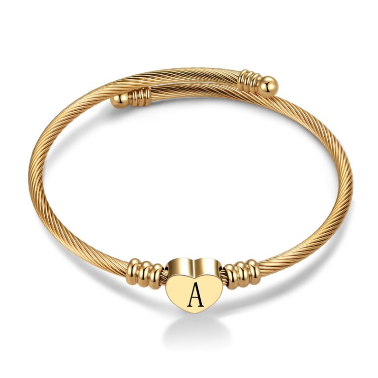 Review: Luluadorn Initial A to Z Letter Bracelets Gold Plated…