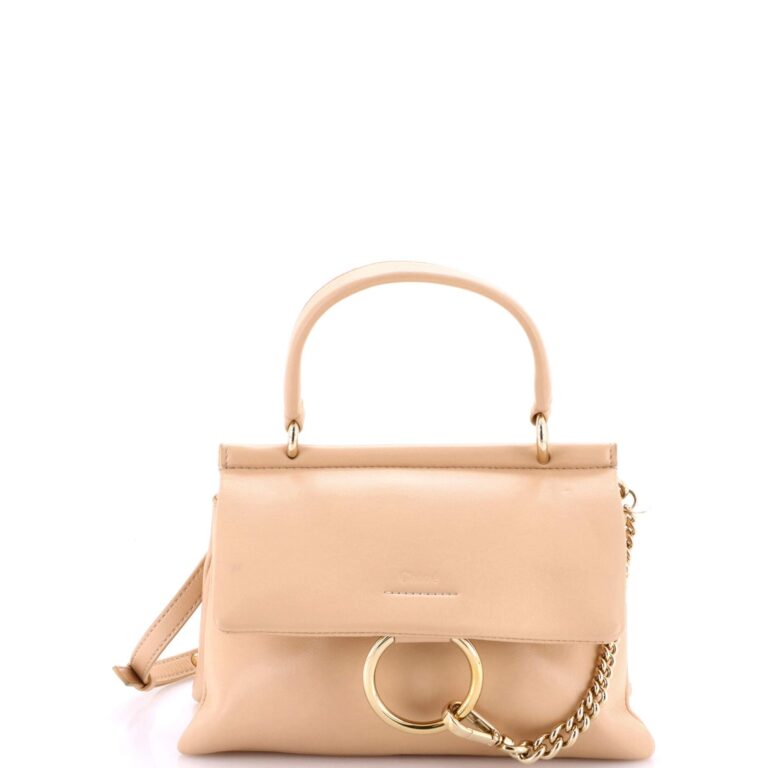 Top Picks: Auth Chloe Beige Leather Handbag Shoulder bag AM513…