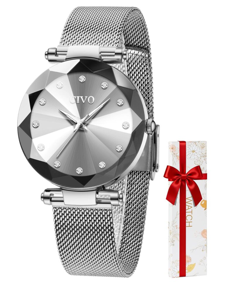 Review: CIVO Womens Watch Silver Waterproof Analog Quartz Wrist Watches…