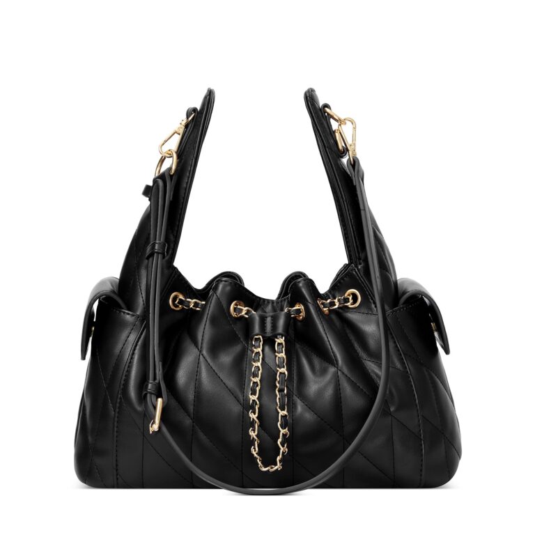 Review: YSL Black Quilted Leather Hobo Bag – Iconic Logo…
