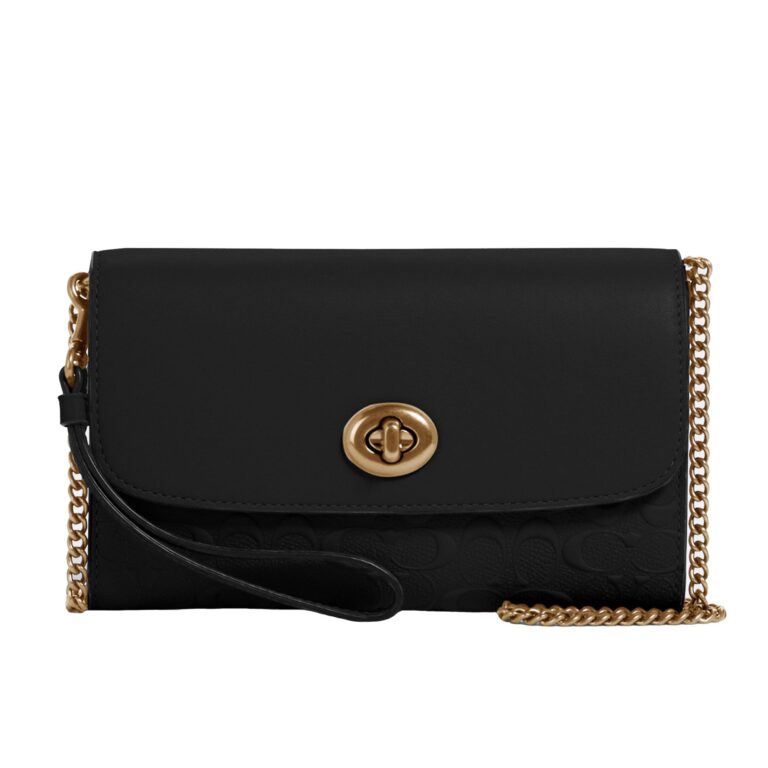 Review: Saint Laurent Shoulder Bag Crossbody Logo Chain Leather Black…