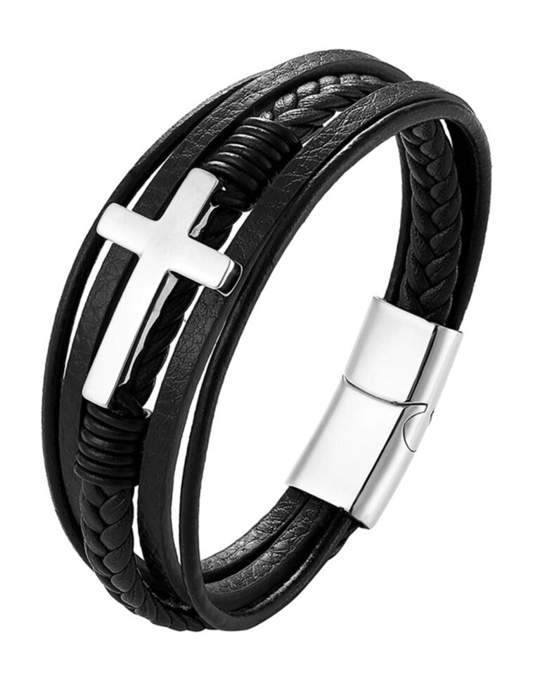 Review: HEIX Adult Multilayer Braised Leather Bracelet Stainless Steel Clasp Gift Idea for Men & Women Jewelry