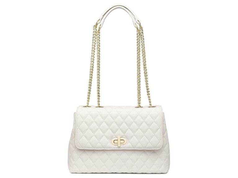 Review: Chanel Matelasse Lambskin Chain Shoulder Bag Coin purse White Gold Metal Fitting