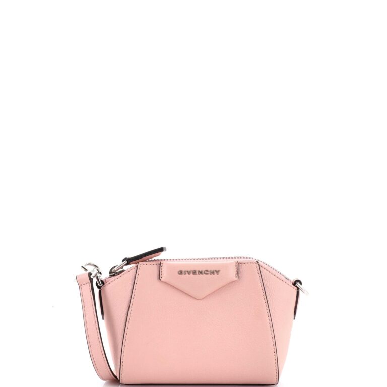 Review: New! Givenchy ‘Baby Antigona’ Metallic Leather Crossbody Bag Pink…