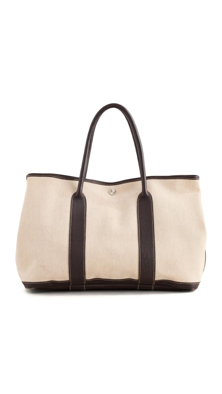 Review: HERMES Garden Party MM Amazonia Hand Bag Leather Brown…