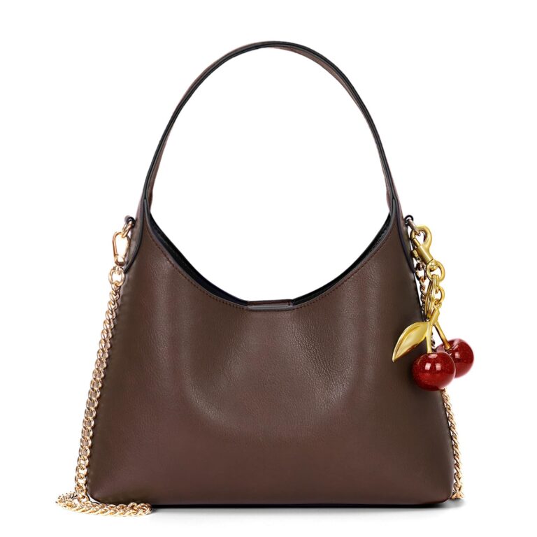 Review: Givenchy Womens Leather Chain Strap Medium Shoulder Hobo Bag Handbag Brown