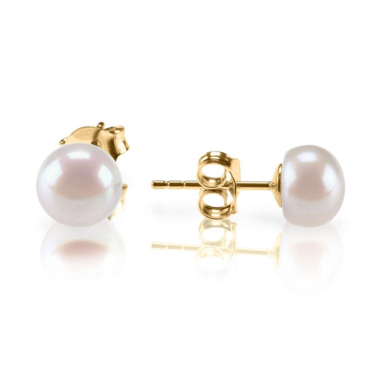Review: PAVOI Freshwater Gold Pearl Earrings for Women – 925…