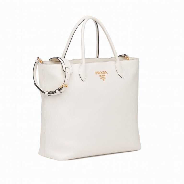 We Tested PRADA Canapa Hand Bag Canvas Gold White Medium…
