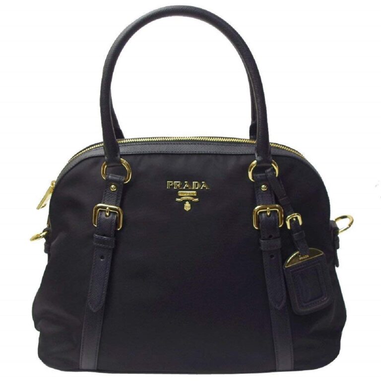 Review: PRADA Hand Bag Nylon Gold Brown Auth hk2320