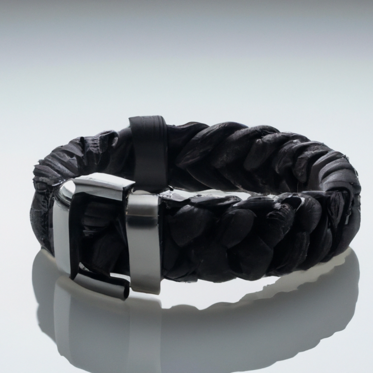 Review: Bandmax Mens Double Row Black Braided Leather Wristband Stainless Steel Beaded Double Layer Leather Cord Wristband Bangle Gift for Men
