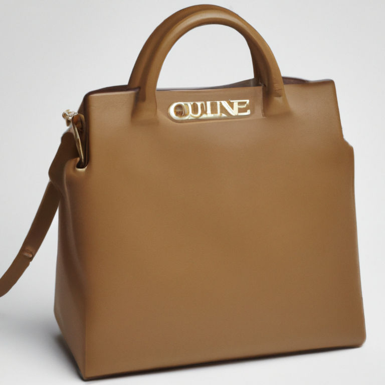 Review: CELINE Logo Macadam Pattern Hand Bag PVC Leather Brown Gold Italy 04EF233